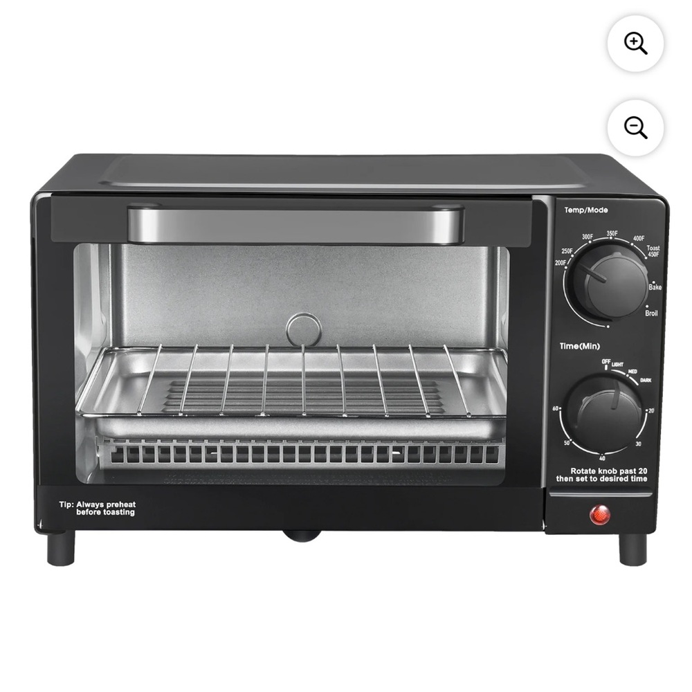 Mainstay Black Toaster Oven